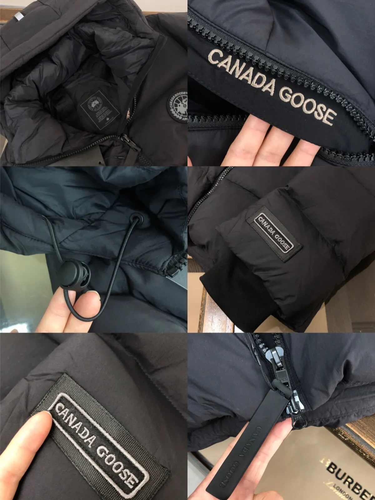 P1020 𝘾𝘼𝙉𝘼𝘿𝘼 𝙂𝙊𝙊𝙎𝙀/Canada Goose Down Jacket Bakery Couple Style 3M Reflective Black Label Parka/Junction Parka is made of CORDURA@'s super-soft EnduraLuxe fabric, which enhances the durability of easy-to-wear parts, making it lightweight and durable. 360-degree reflective strips on the hood improve visibility in low-light environments. 90 white duck down ~ There are also straps inside so that the jacket can be placed on the shoulders to free up hands. The down placket is designed with invisible snap buttons on the two-way zipper to prevent wind and keep warm. Unzipping the zipper from the bottom can increase the range of motion or improve breathability ~ Ribbed knitted cuffs increase comfort and lock in heat, and the hem has an internal drawstring to block cold wind [Wide version] A-line silhouette ➕ Bread suit tailoring design, the wide OS style can cover all body defects and also brings a sense of handsomeness! ! j03 Color: Black Brown Size: XS S M L XL XXL